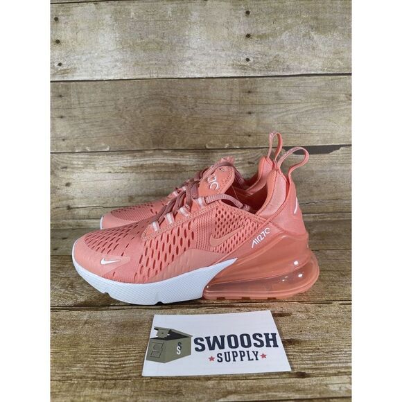Nike Women's Air Max 270 Crimson Bliss White DJ2746 600 Size 5 - Picture 3 of 8